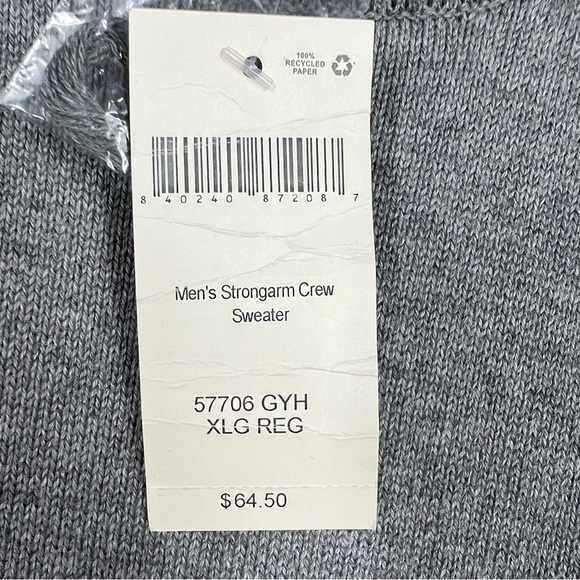 DULUTH Men's XL Grey Strongarm Crewneck Cotton Sweater - Picture 4 of 9